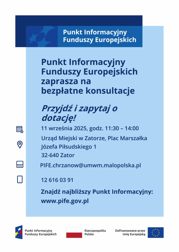 Plakat z informacją o projekcie