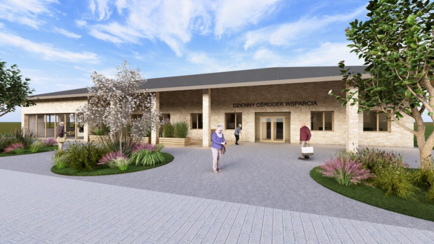 Wizualizacja domu seniora.