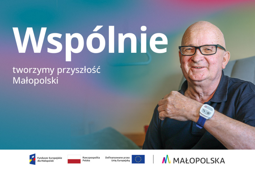 Uśmiechnięty, starszy pan.