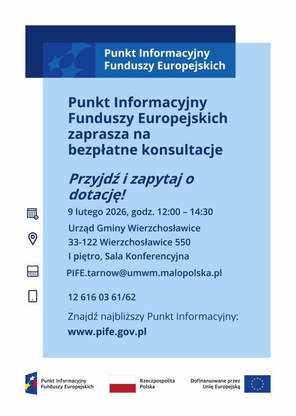 Plakat z informacją o projekcie