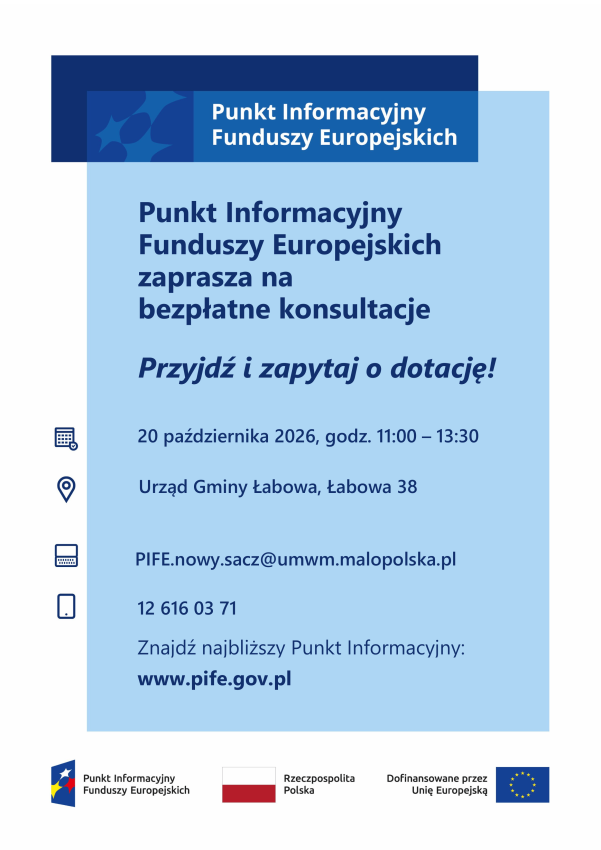 Plakat z informacją o wydarzeniu.