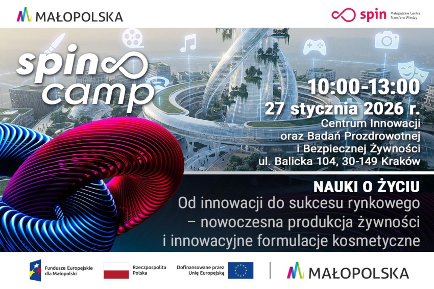 Plakat z informacją o projekcie.