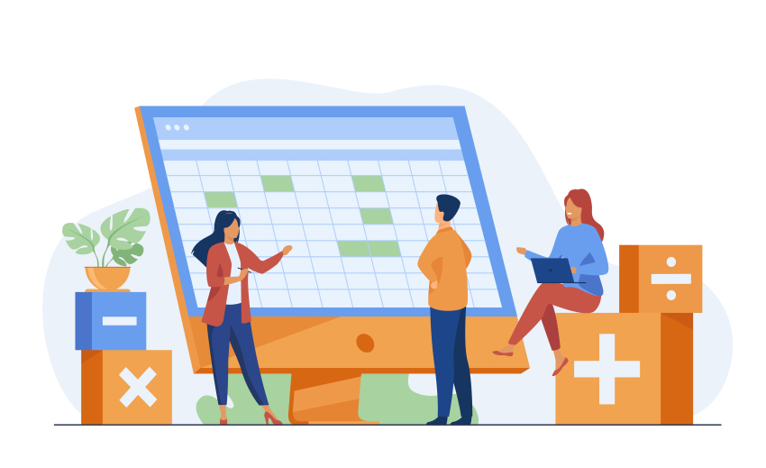 Grafika spotkania biznesowego