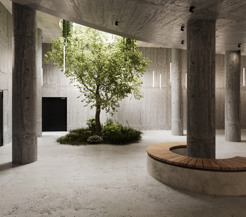 Wizualizacja kina w Miechowie-wnętrze.