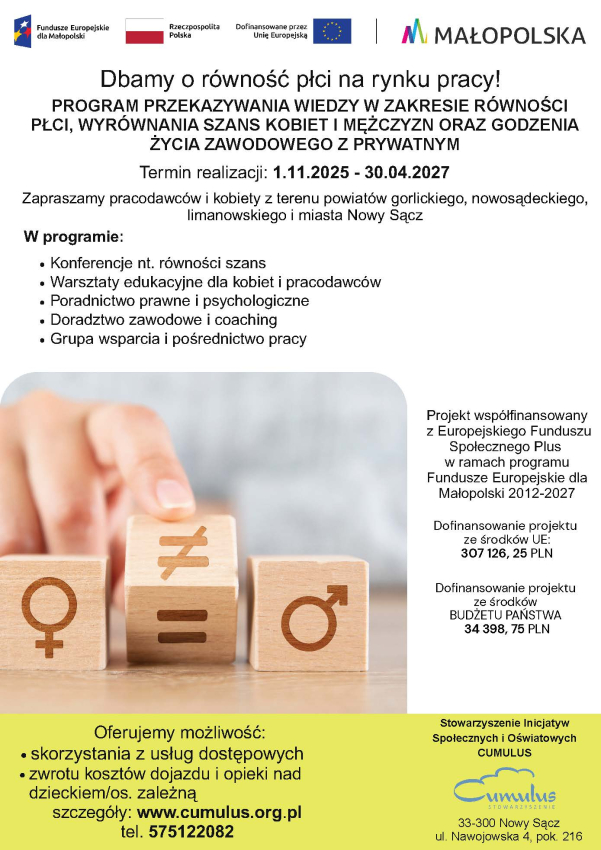 Plakat z informacją o wydarzeniu.