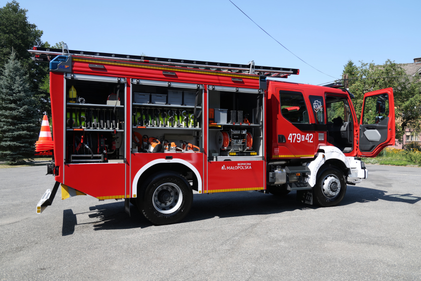 Samochód strażacki.