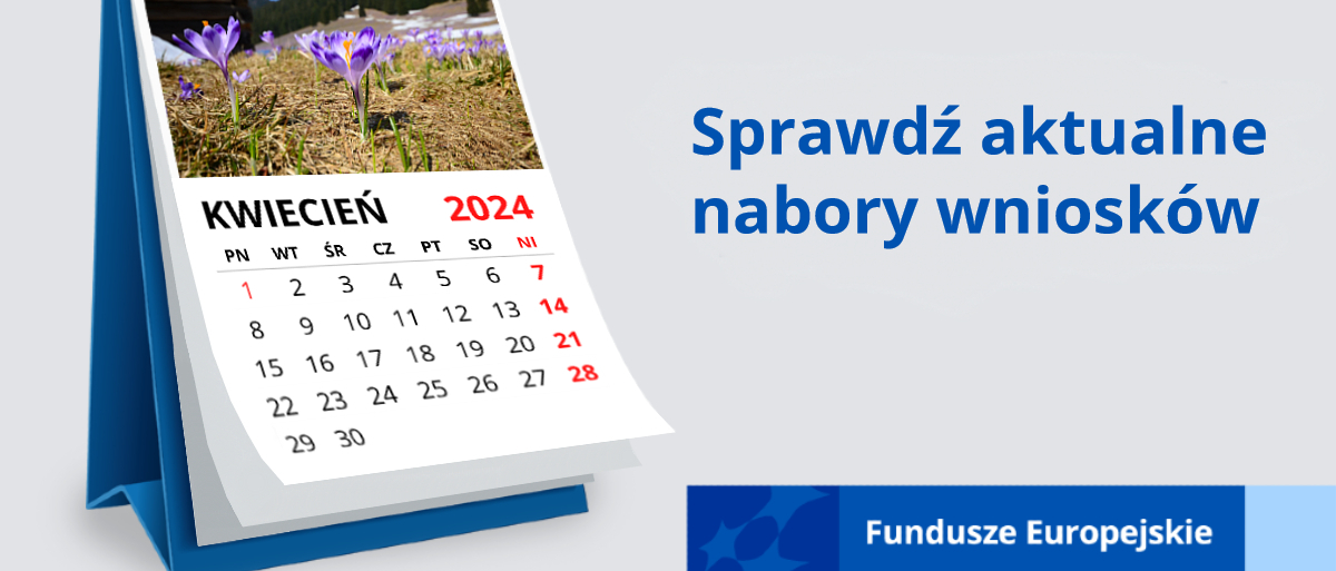 Kalendarz przedstawiający miesiąc kwiecień