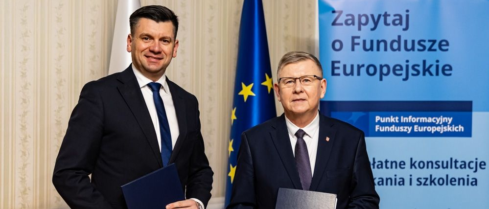 Marszałek Łukasz Smółka i Wicemarszałek Witold Kozłowski