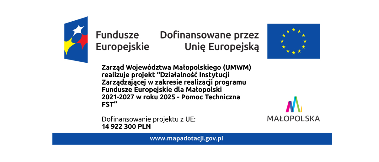 Plakat z informacją o projekcie